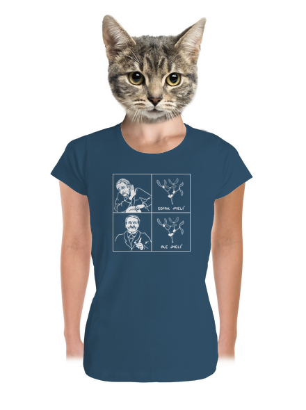 Cimrman: Copak jmelí dámské tričko premium Petrol Blue