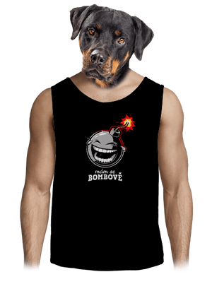 Mám se bombově pánské tílko Black