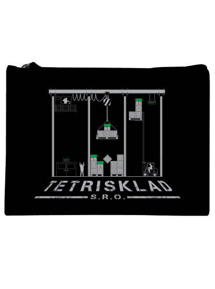 Tetrisklad taštička Black