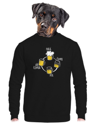 unisex mikina bez kapuce
