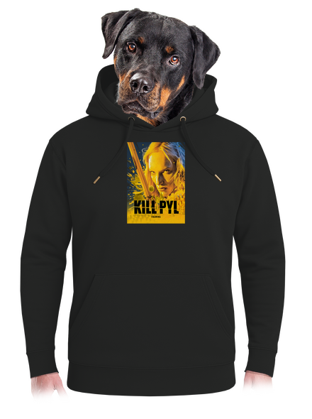 Kill pyl unisex mikina premium Dark Black