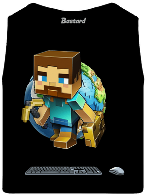 B17: Minecraft pánské tílko Black