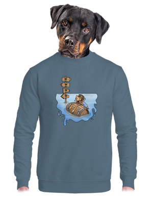 unisex mikina bez kapuce