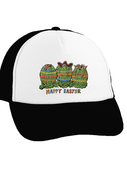 Happy Easter kšiltovka truckerka Black cap