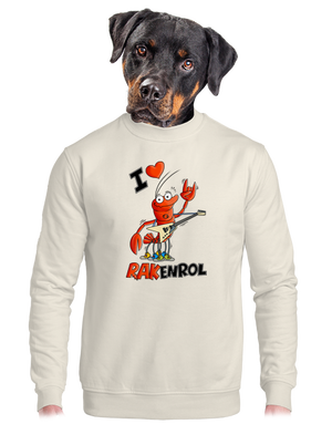 unisex mikina bez kapuce