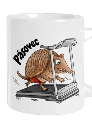 Pásovec velký hrnek White