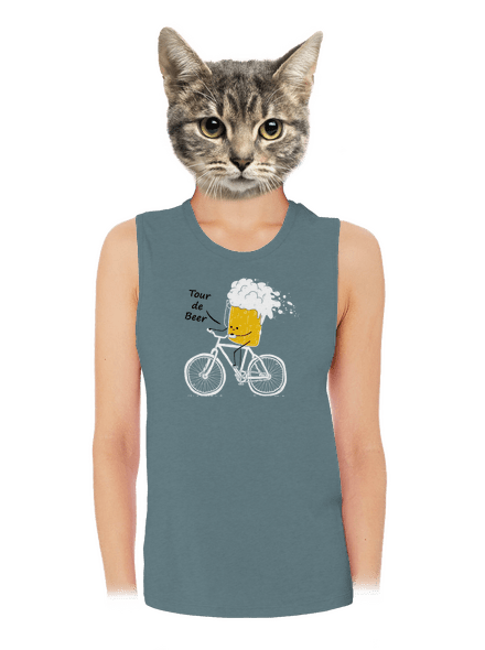 Tour de beer dámské tílko volné Heather Deep Teal