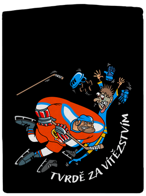 Tvrdě za vítězstvím pánská mikina na zip Black