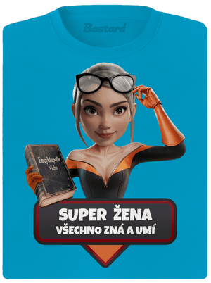Super máma dámské sportovní tričko Blue Atol