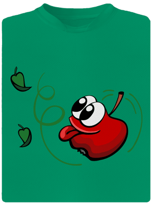 Jablko a jabloň dětské sportovní tričko Kelly Green Mal