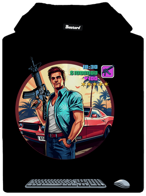 B17: GTA dámská mikina klokanka Black