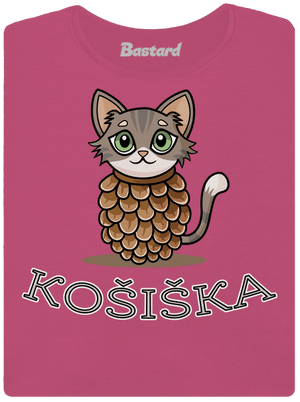 Košiška dámské tričko s lemem Magenta