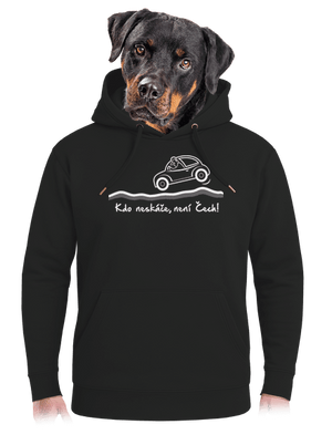 Kdo neskáče unisex mikina premium Dark Black