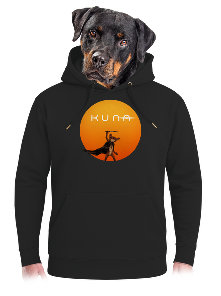 Kuna unisex mikina premium Dark Black