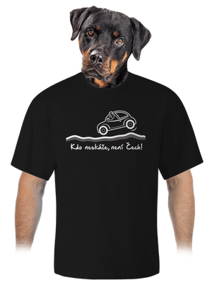 Kdo neskáče unisex tričko oversized Black