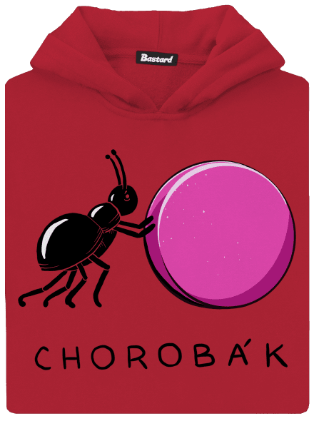 Chorobák dětská mikina klokanka Fire Red