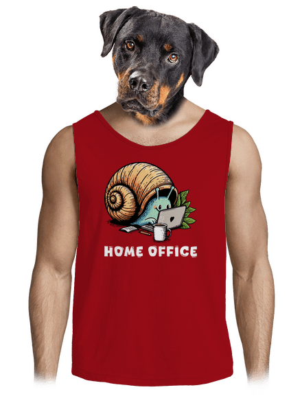 Šnekův home office pánské tílko Red