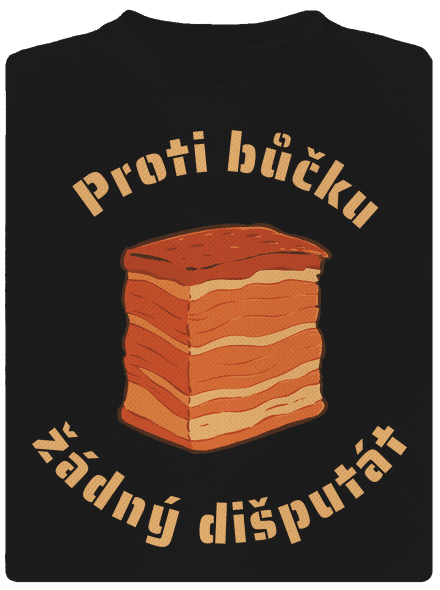 Proti bůčku žádný dišputát dětské sportovní tričko Black