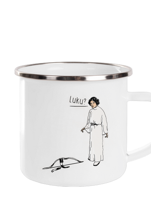 Luke a Leia plecháček White