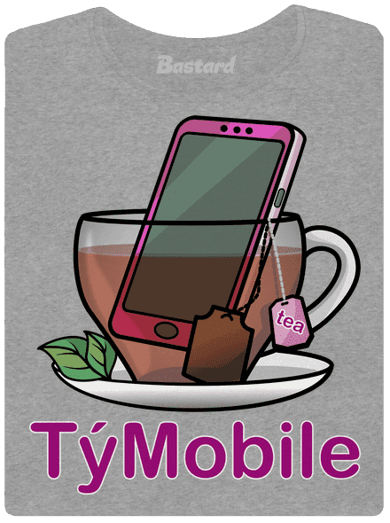 TýMobile dámské tričko Dark Gray Melange