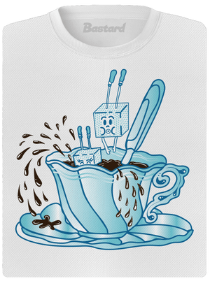 Cukroholik dámské sportovní tričko White