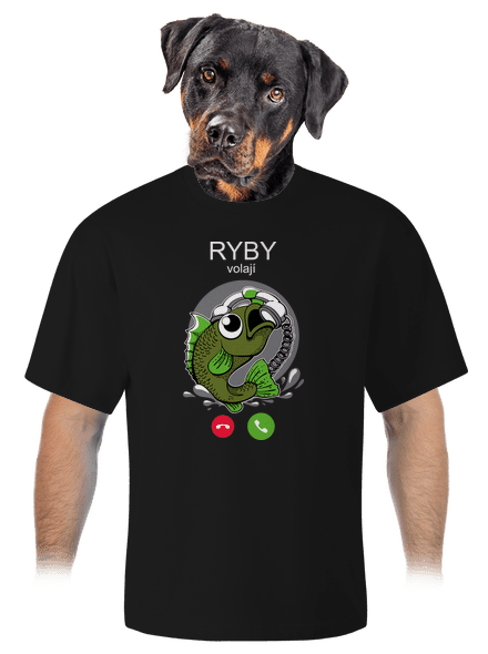 Ryby volají unisex tričko oversized Black