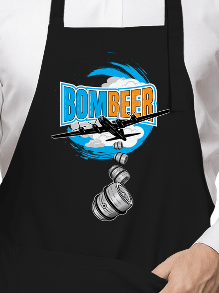 BomBeer zástěra Black
