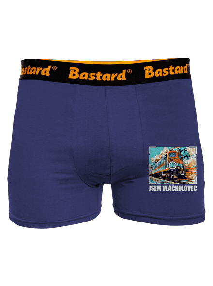 Jsem vláčkolovec boxerky Blue Navy