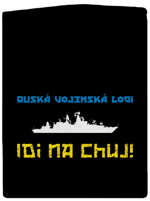 Ukrajina - Lodi idi na chuj pánská mikina na zip Black