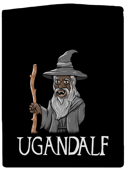Ugandalf dámská mikina na zip Black