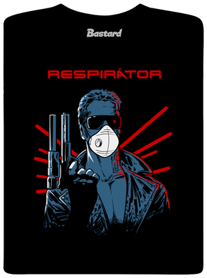 Respirátor pánské tričko Black