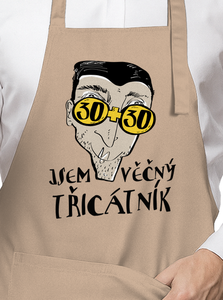 Věčný třicátník zástěra Rope