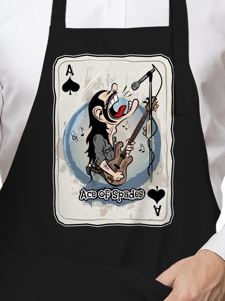 Ace of Spades zástěra Black