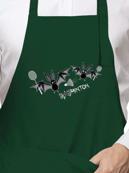 Batminton zástěra Bottle Green