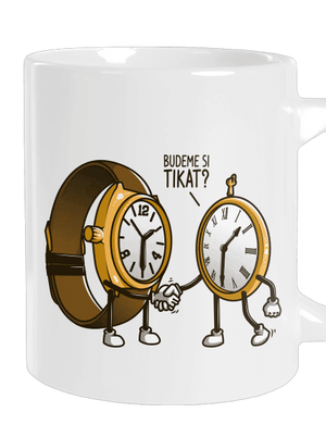 Tikání velký hrnek White