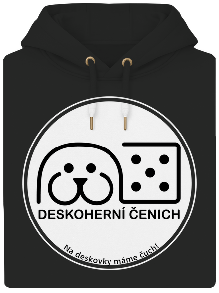 Deskoherní čenich unisex mikina premium Dark Black