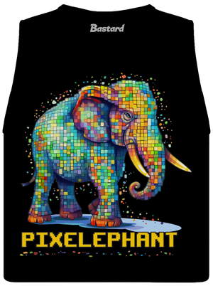 Pixelephant dámské tílko volné Black