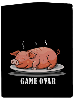 Game ovar pánská mikina na zip Black