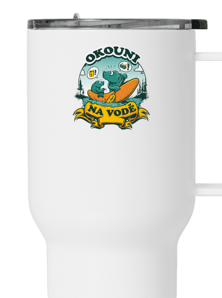 Okouni na vodě termohrnek White