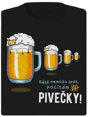 Pivečka dámské sportovní tričko Black