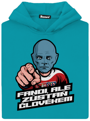 Fandi, ale zůstaň Fantomasem dětská mikina klokanka Hawaiian Blue