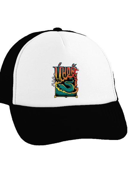 Úhoř kšiltovka truckerka Black cap