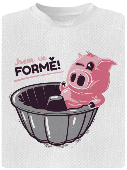 Ve formě pánské sportovní tričko White