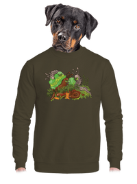 unisex mikina bez kapuce