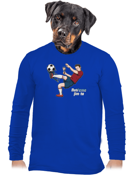 Natřeme jim to - Fotbal pánské dlouhý rukáv Royal Blue