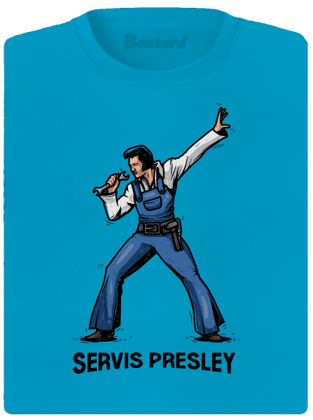 Servis Presley dámské sportovní tričko Blue Atol