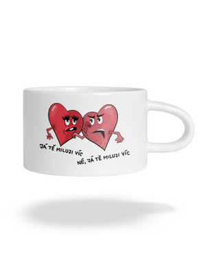 Srdíčka hrnek makronka White