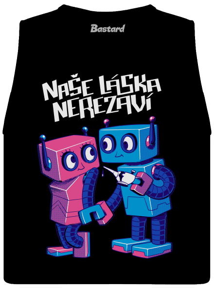Roboti dámské tílko volné Black