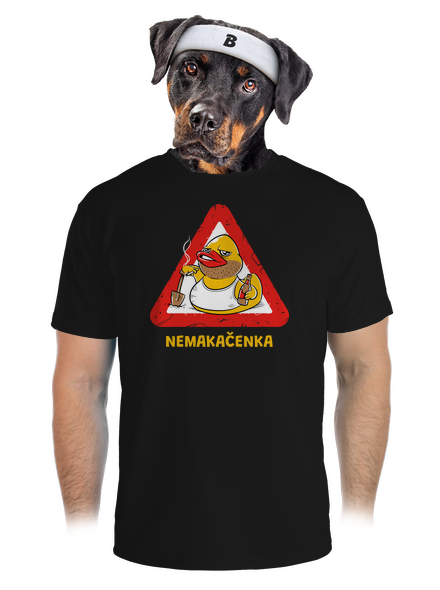 Nemakačenka pánské sportovní tričko Black