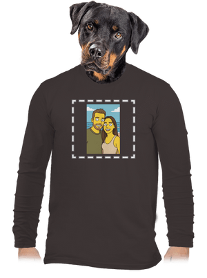 Simpsonovi z vlastní fotky pánské dlouhý rukáv Bear Brown